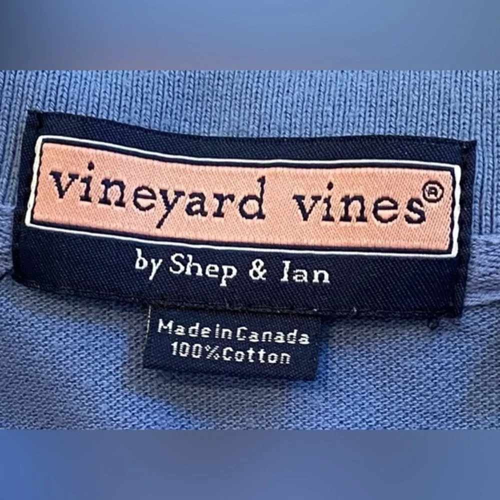 Vineyard Vines Boy’s Medium (12/14) Blue Long‎ Sleeve Cotton Pique Knit Pullover